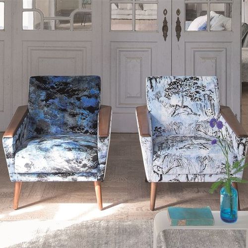 Tessuto da tappezzeria - AURELIA - DESIGNERS GUILD - per tende / a motivi / in cotone
