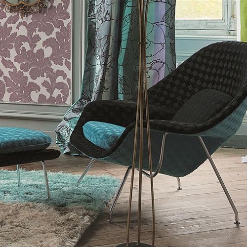 Tessuto da tappezzeria - ROUMIER - DESIGNERS GUILD - per tende / a motivi / in lino
