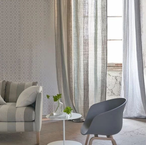 Tessuto da tappezzeria - BRERA RIGATO III - DESIGNERS GUILD - per tende / a righe / in lino