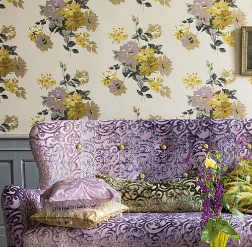 Tessuto da tappezzeria - VALADIER  - DESIGNERS GUILD - per tende / a motivi / in seta