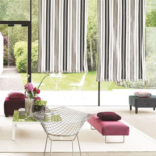 Tessuto per tende - TAILLANDIER  - DESIGNERS GUILD - per tende a rullo / a motivi / in seta