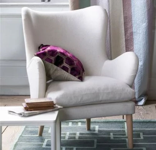 Poltrona contemporanea - PALERMO - DESIGNERS GUILD - in tessuto / a orecchioni / imbottita