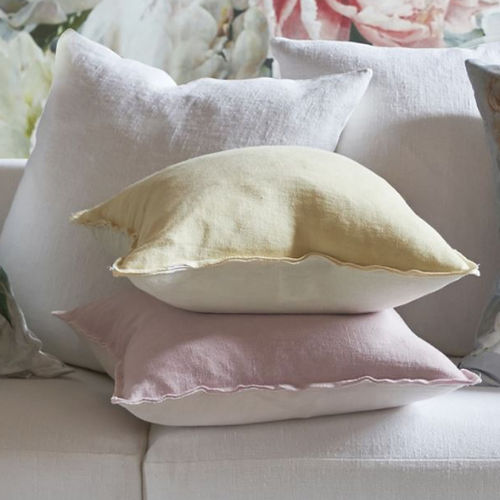 Cuscino quadrato - BRERA LINO - DESIGNERS GUILD - a tinta unita / in lino / multicolore