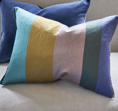 Cuscino rettangolare - SAARIKA - DESIGNERS GUILD - a righe / in cotone / multicolore