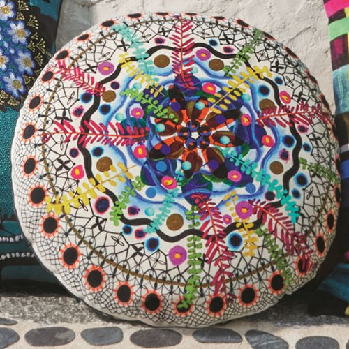 Cuscino rotondo - ROSETTA - DESIGNERS GUILD - a motivi / multicolore