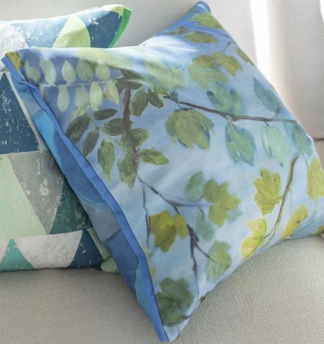 Cuscino da esterno - GIARDINO SEGRETO - DESIGNERS GUILD - quadrato / con motivi floreali / con motivi naturali