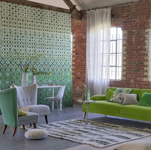 Rivestimento murale per interni - KARAOSHI  - DESIGNERS GUILD - con motivo stampato / non tessuto / aspetto tessuto