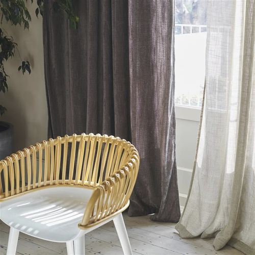 Tendina voile a tinta unita - SILVRETTA  - DESIGNERS GUILD - poliestere FR / occultante / 100% riciclata
