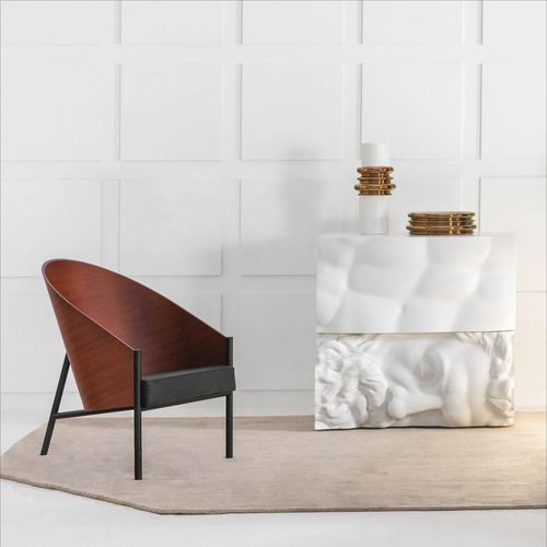 Credenza design originale - ERCOLE E AFRODITE    - DRIADE - in poliuretano / in acciaio / in rovere