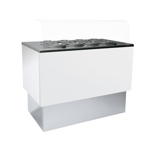 Vetrina refrigerata espositiva - FAST POZZETTI - IFI - per negozio / per ristorante / bianca