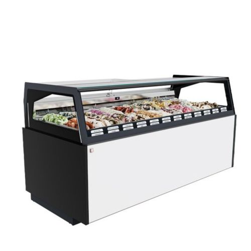 Vetrina refrigerata espositiva - Orama - IFI - per negozio / colorata / con porta scorrevole