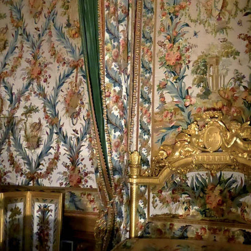Tessuto da tappezzeria - FONTAINEBLEAU - EDMOND PETIT - per tende / a fiori / in cotone