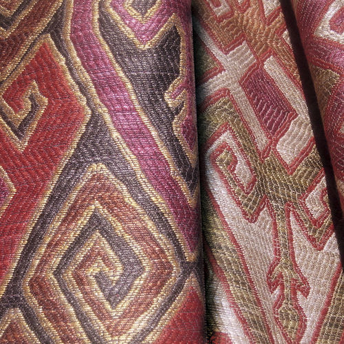 Tessuto da tappezzeria - KILIM  - EDMOND PETIT - con motivi geometrici / in cotone / in lino