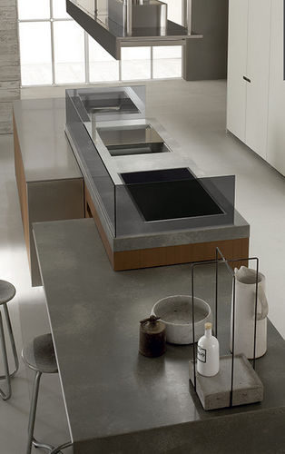 Piano di lavoro in calcestruzzo - ICON: ICONCRETE - ERNESTOMEDA - da cucina