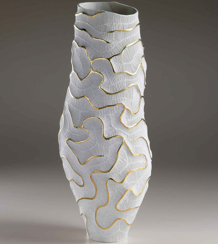 Vaso contemporaneo - FPF-12 G - FOS CERAMICHE - in porcellana / fatto a mano