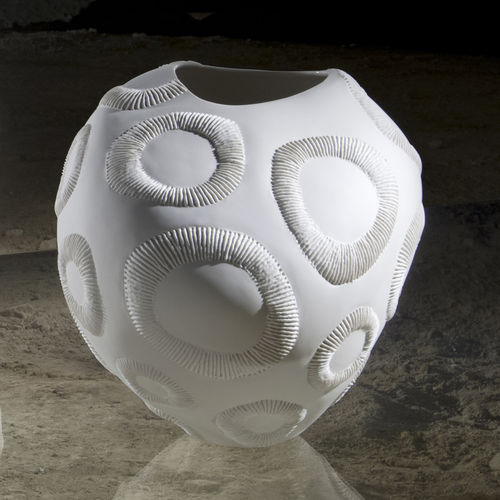 Vaso contemporaneo - FVG-12 W - FOS CERAMICHE - in porcellana / fatto a mano