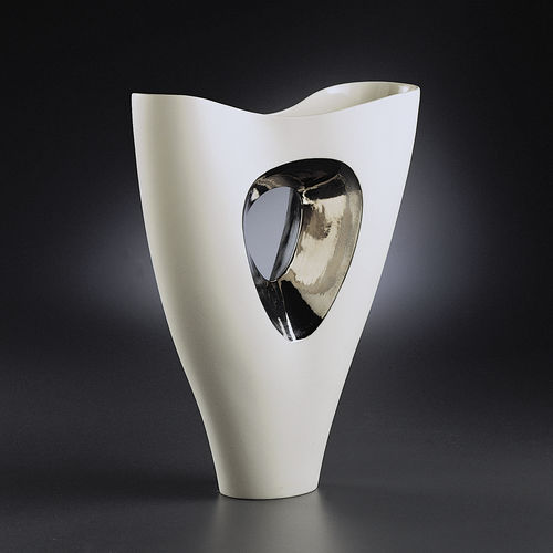 Vaso contemporaneo - PFL-2002D - FOS CERAMICHE - in porcellana / fatto a mano