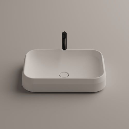 Lavabo da appoggio - LARIANA - AGAPE - in Solid Surface / in marmo / in calcestruzzo