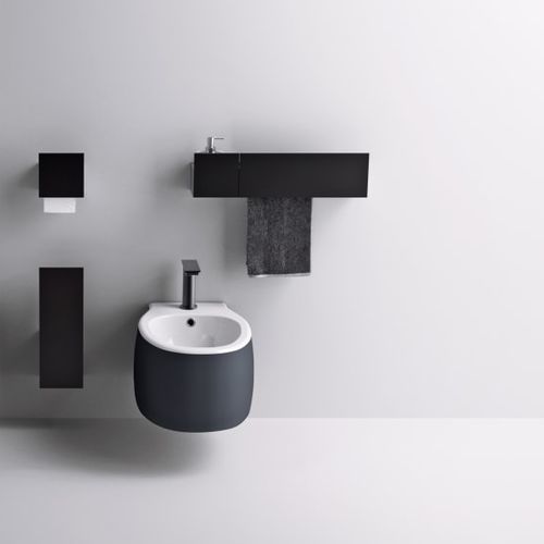 Bidet sospeso - Pear 2 - AGAPE - in ceramica / di Patricia Urquiola