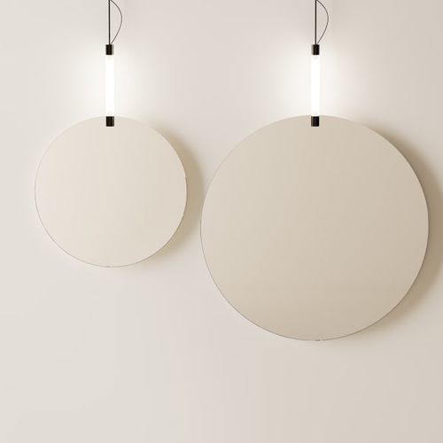 Specchio sospeso - Faro - AGAPE - contemporaneo / rotondo / trasparente