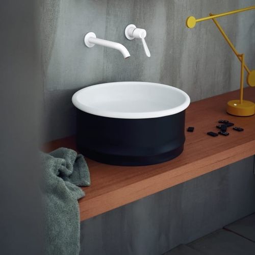 Lavabo da appoggio - Vieques - AGAPE - in acciaio inossidabile / su misura / rotondo
