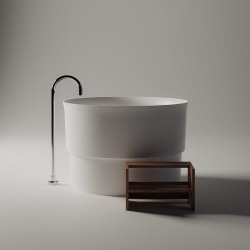 Vasca da bagno rotonda - IMMERSION - AGAPE - ad isola / per ambiente abitativo / in legno