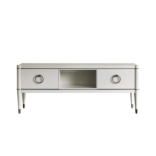 Mobile porta TV classico - MILANO : AMBRA AMB 39L  - GALIMBERTI NINO - in legno laccato / in legno massiccio / in ecopelle