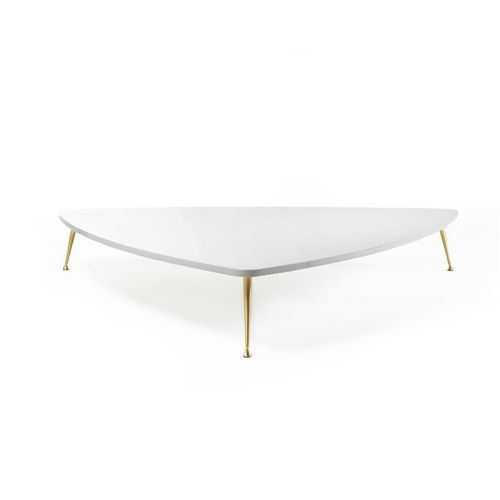 Tavolino basso contemporaneo - MILANO : CAMELIA CAM 02B - GALIMBERTI NINO - in legno laccato / triangolare / per uso residenziale