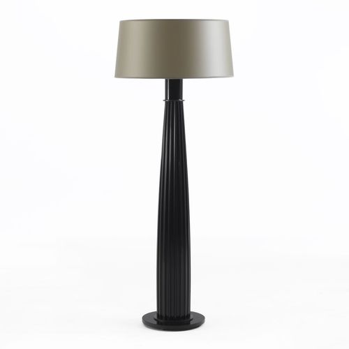 Lampada da pavimento - MILANO : ORLANDO ORL 16F - GALIMBERTI NINO - in seta / in legno massiccio / classica