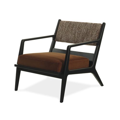 Poltrona contemporanea - BRIGITTA BRI 91A - GALIMBERTI NINO - in tessuto / in legno massiccio / in frassino