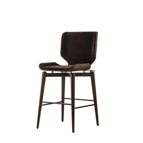Sedia alta contemporanea - EGLE EGL 62P - GALIMBERTI NINO - da interno / in tessuto / con supporto in legno