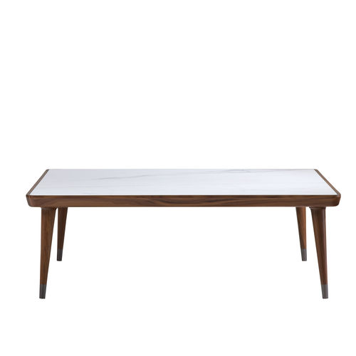 Tavolino basso contemporaneo - PETRO PET 35H - GALIMBERTI NINO - in gres porcellanato / con supporto in legno / quadrato