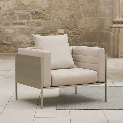 Poltrona contemporanea - GBMODULAR - GANDIA BLASCO - idrorepellente / in alluminio anodizzato / con cuscino rimovibile