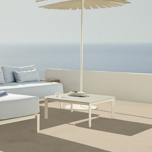 Tavolino basso contemporaneo - SOLANAS 90 - GANDIA BLASCO - in alluminio termolaccato / con supporto in alluminio / rettangolare