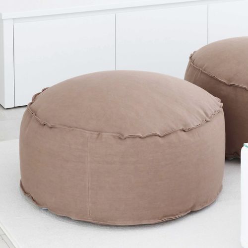 Pouf design - SOFT EASY - VILLEVENETE BY GATTI - idrorepellente / tondo / con rivestimento rimovibile