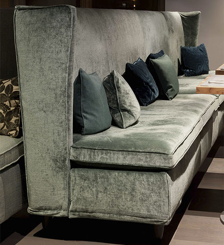 Divanetto imbottito design - EXCELSIOR - VILLEVENETE BY GATTI - in tessuto / in pelle / in legno