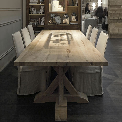Tavolo design - PORTLAND - VILLEVENETE BY GATTI - in rovere / con supporto in legno / rettangolare
