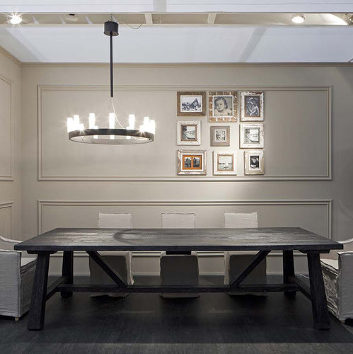 Tavolo design - BRISTOL - VILLEVENETE BY GATTI - in rovere / in legno massiccio / con supporto in legno
