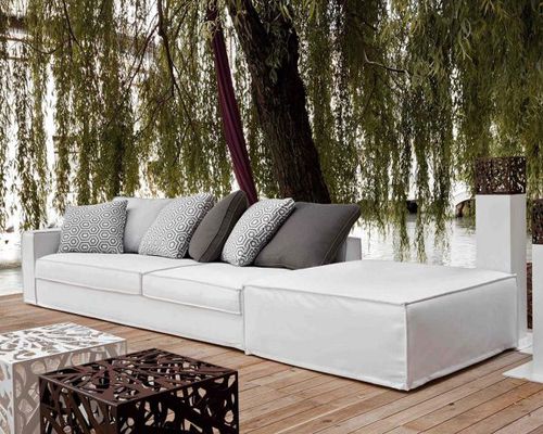 Divano design - CAYO LARGO - VILLEVENETE BY GATTI - da esterno / in tessuto / con braccioli
