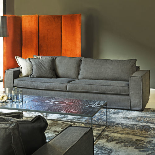 Divano contemporaneo - KEY WEST - VILLEVENETE BY GATTI - in tessuto / in pelle / grigio