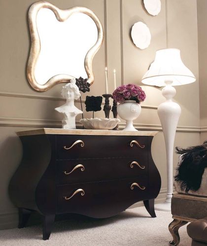 Cassettone design nuovo barocco - GLAMOUR - GIUSTI PORTOS - in legno / non specificato / marrone
