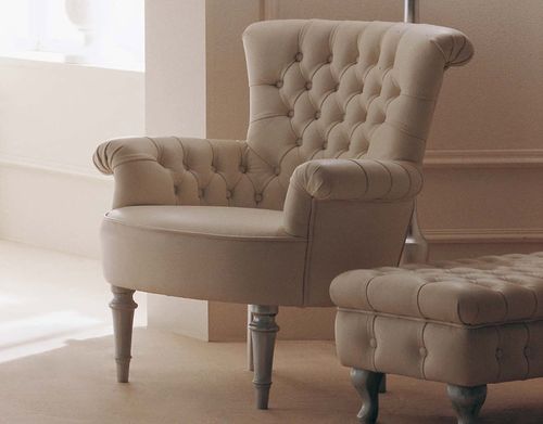 Poltrona chesterfield - REGINA - GIUSTI PORTOS - in pelle