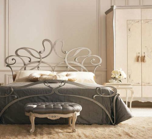 Letto matrimoniale - OASIS - GIUSTI PORTOS - design nuovo barocco / in ferro battuto