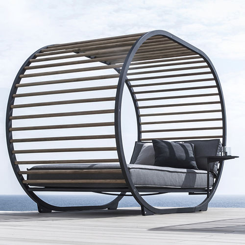 Letto da giardino a baldacchino - CRADLE - GLOSTER - matrimoniale / contemporaneo / in tessuto