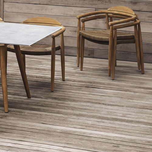 Sedia da giardino contemporanea - DANSK - GLOSTER - da esterno / in corda / con supporto in teak