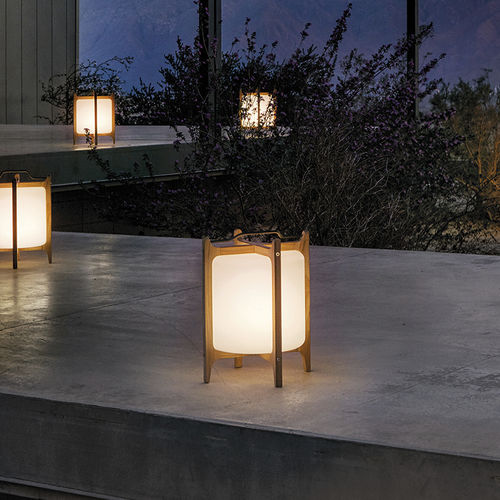 Lanterna contemporanea - AMBIENT - GLOSTER - in acciaio inossidabile / in teak / LED