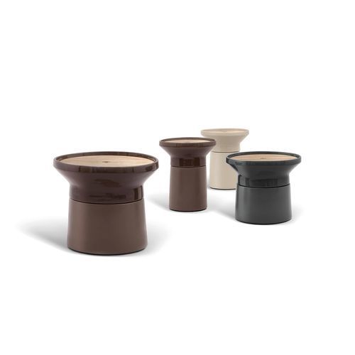Tavolino basso contemporaneo - COSO - GLOSTER - in teak / in ceramica / in pietra