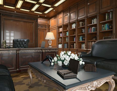 Scrivania da terra - Lo Studio - The studyroom - Santo Passaia Furniture - classica / in legno / contract