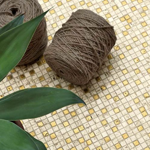 Mosaico in oro - ANDROMEDA SPECIAL - I CONCI - in acciaio inossidabile / da interno / da bagno