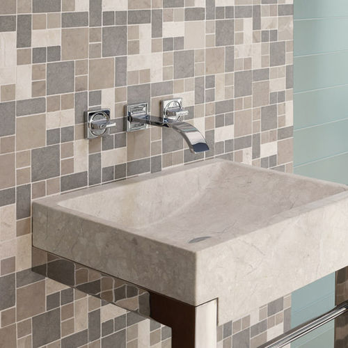 Mosaico da bagno - TRAME - I CONCI - da parete / con motivi geometrici / grigio